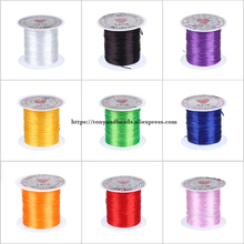 10meter per roll 0.8mm Crystal Stretchy Elastic Craft Bracelet Beads Thread Cords Wire 11 Colors Pick for Jewelry Making 2024 - buy cheap