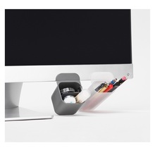 New Arrivals Paste Mini Desktop Organizer Storage Box Monitor Pencil Holder Storage Holder For Table Wall 2024 - buy cheap