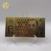 1 peça cingapura 2 cédulas de ouro e notas em cingapura dinheiro para presente memorial de viagem agradável frete grátis 2024 - compre barato
