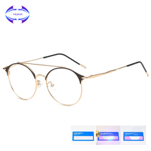 VCKA 2019 New Anti Blue Light Blocking Filter Glasses Fashion Women Mens Computer Goggles Retro Metal Gaming UV400 Eyewear 2024 - buy cheap