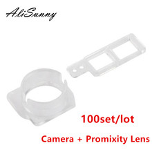 AliSunny 100set cámara frontal Promixity soporte lente para el iPhone 8 Plus X XR XS Max 8 P Sensor Clip plástico juegos de piezas 2024 - compra barato