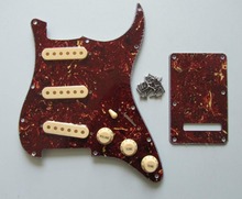 KAISH Vintage Tortoise for Strat Pickguard Trem Cover w/ Cream Pickup Covers Knobs SwitchTip 2024 - buy cheap