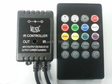 Controlador de música led RGB IR, 20 teclas, entrada de DC12-24V, salida de 2A x 3CH 2024 - compra barato