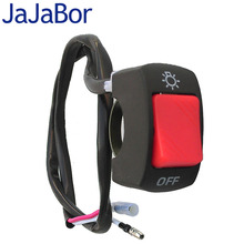JaJaBor Universal Motorcycle Handlebar Fog Light Switch ON-OFF Button Switch 12VDC For U5 U7 LED Head Lamp Angel Eyes Light 2024 - buy cheap