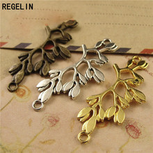 REGELIN-Conectores de bronce antiguo/dorado, 38x16mm, 20 piezas, accesorios de joyería, fabricación de joyas 2024 - compra barato