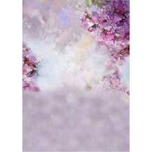 Bokeh Floral Backdrop for Newborn Photography Printed Pink Purple Flowers Baby Shower Props Girls Watercolor Photo Background 2024 - buy cheap