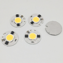 Chip de lâmpada de led cob, lâmpada cob de 3w 5w 7w 9w, lâmpada 220v ip65 inteligente driver ic frio/quente, holofote de led branco, com 10 peças 2024 - compre barato