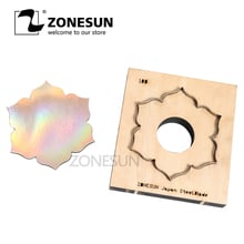 ZONESUN leather Cup mat flower Customizeleather cutting died  handicraft tool punch cutter mold DIY paper laser knife 2024 - buy cheap