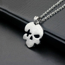 New Fashion Personality Charm Men 316L Stainless Steel Super Punk Skull Biker Pendant Hip Hop Chain Drop Shipping Necklace 2024 - buy cheap