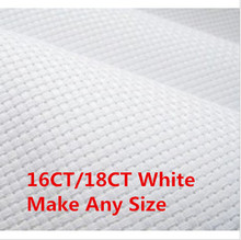 Wholesale Price 39.37X19.69inch 16CT OR 18CT Factory Shop Fabric Canvas  Cross Stitch Aida Cloth  Or Make Any Size 2024 - buy cheap