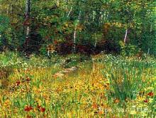 Hand painted art on canvas Park at Asnieres in Spring Vincent Van Gogh painting for sale High quality 2024 - buy cheap