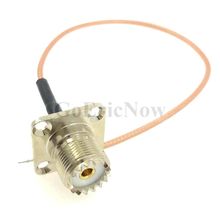 5 pcs  RF Coaxial UHF Female Square Flange RG316 Single Jumper Cable Connector(15cm) 2024 - buy cheap