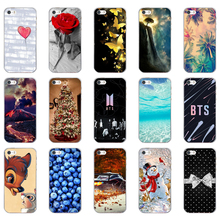 Funda de teléfono X para iPhone 5S 5 S SE, funda blanda de silicona TPU con bonitos dibujos para iPhone 5S 5 S SE 2024 - compra barato