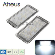 Atreus 2X Car LED License Plate Lights 12V For BMW 7Series E65 E66 Accessories no error White SMD LED Number Plate Lamp Bulb Kit 2024 - buy cheap