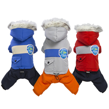 2021 New Thickening Pet Dog Jumpsuit Jacket Large Size Winter Dog Clothes Hooded Coat Warm Clothing For Dogs Costume XXL 2024 - buy cheap