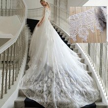 Vestido de novia de encaje blanco brillante, malla de tul bordado de alta gama, elegante y fino, encaje, NewRS172 2024 - compra barato