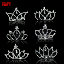 AINAMEISI 2018 Hot Sale Princess Tiaras Girl Bridal Crown Tiara Comb Crystal Wedding Hair Accessories Women Fashion Hair Jewelry 2024 - buy cheap