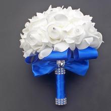 Модная свадебная брошь букет кристалл свадебный цветок для невесты Свадебные аксессуары, букеты букет невесты 2024 - купить недорого