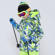 Jaqueta de esqui infantil, jaqueta de neve à prova d'água, corta vento de alta qualidade, para meninos de inverno, ski e snowboard, novo, 2019 2024 - compre barato