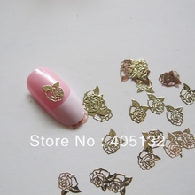 Approx. 1000pcs/bag Metal Gold Cute Flower Design Non-adhesive Metal Slices Nail Art Decoration MS-189-2 2024 - buy cheap