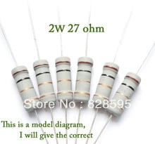 2w 27 ohm 27R ohm 100% Original New Fixed Resistor Metal Oxide Film Resistors Resistance +/- 5% (200pcs) 2024 - buy cheap