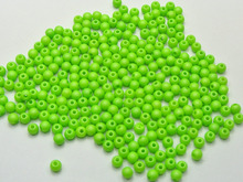 100 pcs Matte Neon Green Color Acrylic Round Seed Beads 4mm(0.16") Spacer fashion diy Accessories F0111 2024 - buy cheap