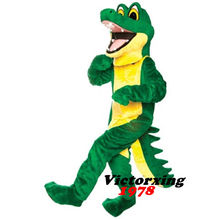 Novo adulto espuma verde crocodilo jacaré festa mascote traje de natal fantasia vestido de halloween menina mascote traje navio livre 2024 - compre barato