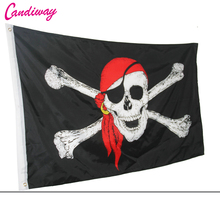 Huge 3x5 FT Skull Crossbones Jolly Roger Pirate Flags With Grommets Decoration bandeira,skull bones pirate flag NN023 2024 - buy cheap