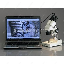 AmScope suministra microscopio estéreo afilado 10X-20X-30X-60X + cámara USB 2024 - compra barato