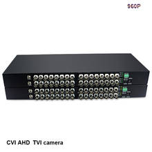 32CH AHD CVI TVI оптоволоконный al преобразователь 720P 960P видео RS485 волоконно-оптический передатчик приемник с поддержкой камер Hikvision dahua 2024 - купить недорого