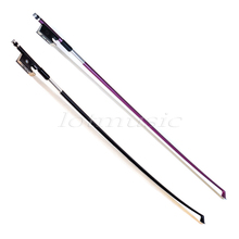 2 juegos de arcos de Violín de fibra de carbono, impresionante arco de violín 1/8-negro y púrpura 2024 - compra barato