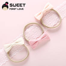 Solid Elastic Headbands For Baby Girls Nylon Bow Hairband School Summer Style Headwear Simple Hair Accessories Gifts For Women. 2024 - buy cheap