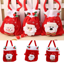 Bolsa de Merry Christmas de regalo para niños, bolsas de caramelos, Mini bolso, decoración de Navidad para fiesta en casa, decoración de Año Nuevo 2024 - compra barato