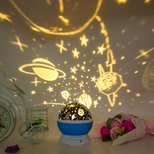 Night Light Stars Starry Sky LED Night Light Projector Moon Lamp Battery USB Kids Gifts Children Bedroom Lamp Projection Lamp 2024 - buy cheap