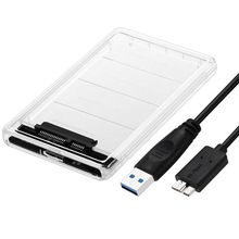 2019  Transparent 2.5 inch HDD SSD Case Sata to USB 3.0 Adapter Free 5 Gbps Box Hard Drive Enclosure Support 2TB UASP Protocol 2024 - buy cheap