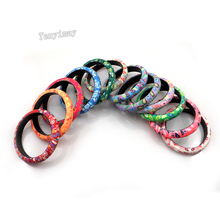 Wholesale 24pcs 12mm Mixed Color Polymer Clay Bangles+Handmade+Free Shipping 2024 - buy cheap