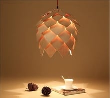 Luxuloy-lâmpada pendente moderna, luminária estilo loft, de madeira, vintage, para cozinha, sala de estar, restaurante 2024 - compre barato