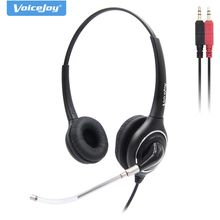 Binaural headphone Dual 3.5mm headphone call center headset,computer laptop notebook headset with QD (Quick Disconnect) cord 2024 - buy cheap