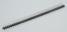 20 piezas 1x40 Pin 2,54mm paso conector de pines macho de una sola fila recta cuadrado pin 2,54 paso a través de agujero chapado en oro 2024 - compra barato