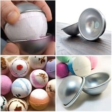 500pcs DIY Bath Bomb Cake Mold 3D Aluminum Alloy Ball Sphere Bath Bomb Mold Cake Baking Pastry Mould 4.5 cm 5.5 cm 6.5cm ZA0567 2024 - buy cheap