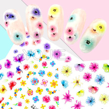 3D Nail Art Decorations Sticker Nail Sticker DIY Decals Flower Styles Nail Art Sticker Manicure Design for Nails Transfer Foil 2024 - buy cheap