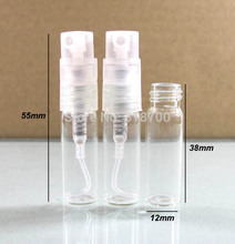 50 x 2ml Empty Refillable Mini Travel Perfume Bottle 2cc Mini Glass Parfume Atomizer Fragrance Bottle sample sprayer bottle 2024 - buy cheap