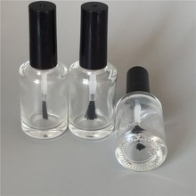 Free Shipping 20pcs/lot 15ml Round Shape Empty Nail Polish Bottle Portable Brush Nail Art Container Glass Nail Oil Bottles 2024 - buy cheap