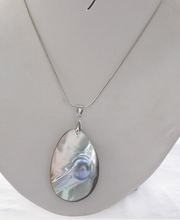 Colgante de collar de perlas naturales enormes, 35-45MM, color gris del Mar del Sur 2024 - compra barato