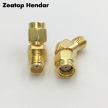 Conector de latón RP SMA RP-SMA, macho, hembra, a SMA Jack, ajustable, 45, 135, para FPV, 50 Ohm, 1 ud. 2024 - compra barato