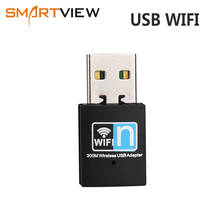 300Mbps Wifi Adapter 2.4G USB Mini Wifi Receiver Dongle 802.11b/n/g Ethernet Network Card For Computer Desktop PC 2024 - buy cheap