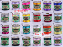 Бесплатная доставка, 24 цвета, нейлоновый плетеный шнур китайского узла для браслета, Сделано в Тайване, 165ярд мм 2024 - купить недорого