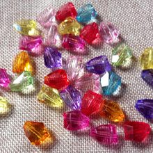 50pcs Polygon Beads Acrylic Beads Fit Bracelet/Necklace/hairs/Earrings/apparel/Bead Curtain Fashion DIY Handmade Beaded Material 2024 - buy cheap
