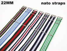 New color  -  Wholesale 10PCS/lots High quality 22MM Nylon Watch band NATO straps waterproof watch strap nato strap - 40302 2024 - buy cheap