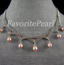 Collar de perlas de agua dulce Color púrpura Envío Gratis-AA 7-8 MM 14,5-18 pulgadas 2024 - compra barato